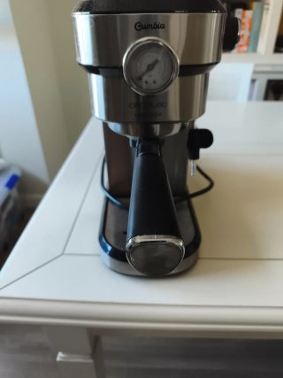 Cafetera Espresso Plateada