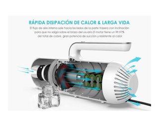 Aspirador Coche Portátil con Accesorios