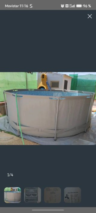 Piscina desmontable metal/plástico
