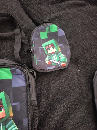 Conjunto Minecraft Mochila y Neceser
