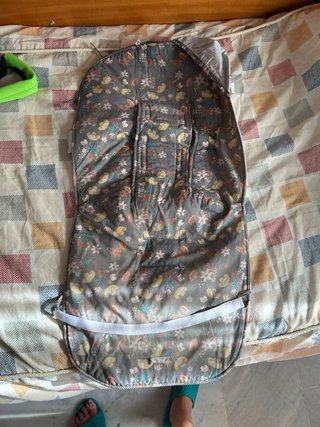 Bolso y funda para carro de bebé floral