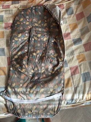 Bolso y funda para carro de bebé floral