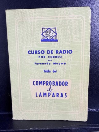 Comprobador Válvulas Maymó 1943