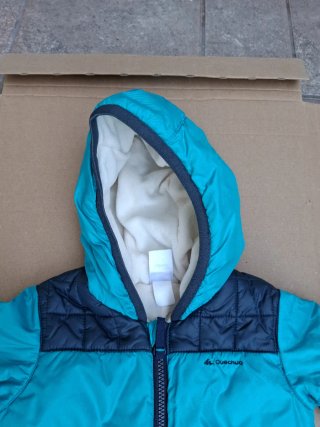 Buzo nieve acolchado 18m 77-83cm de color azul