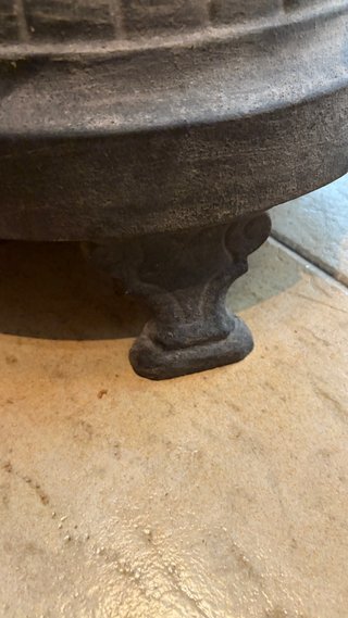 Estufa antigua de leña hierro fundido -Guadalajara