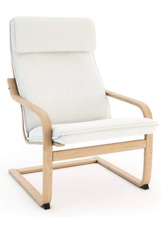 Cojín con funda para Sillón Poäng de IKEA (Beige)