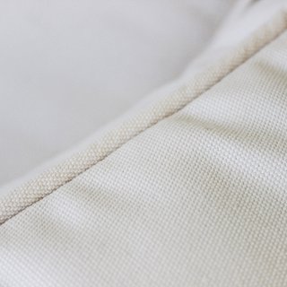 Divano da Esterno Bianco in Legno Teak con Cuscini