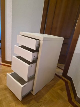 Cajonera Escritorio Alex Ikea Blanca