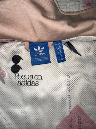 Chaqueta Adidas Rosa y Blanca Talla M