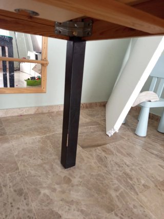 Mesa extensible ikea salón cristal y madera 140/19