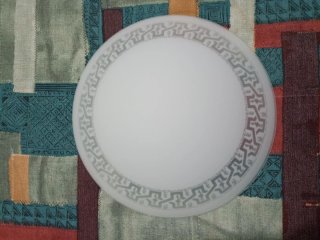 Plafón de techo cristal grabado
