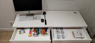 5 Escritorios IKEA MICKE blanco 142 × 50 cm