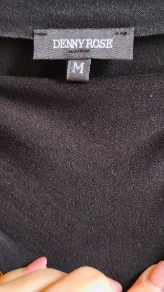 Denny Rose Maglia Monospalla Teschio Oro