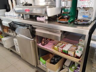 Mueble cafetero acero inoxidable