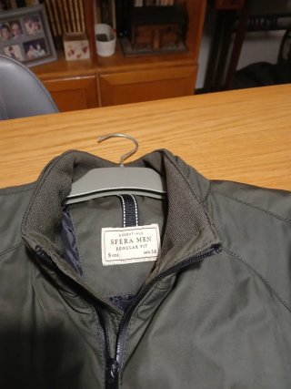 Cazadora aviador verde talla M  para lluvia