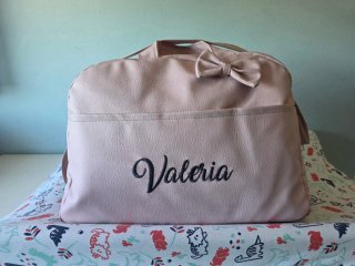 Bolso Carro Bebé Rosa Personalizado VALERIA