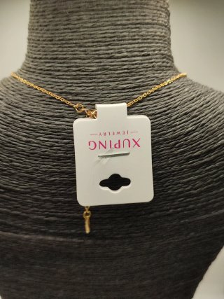Collar Xuping Oro Laminado Circonitas Colores