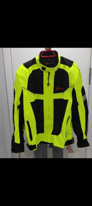 Chaqueta Moto Negra y Amarilla Touring