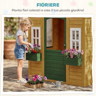 Casetta da Giardino per Bambini in Legno di Abete