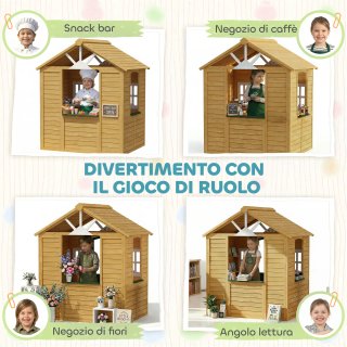 Casetta da Giardino per Bambini in Legno di Abete