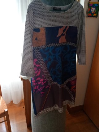 Vestido estampado talla única