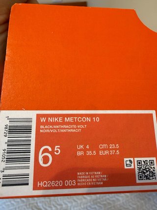 Nike Metcon 10 negras talla 37.5