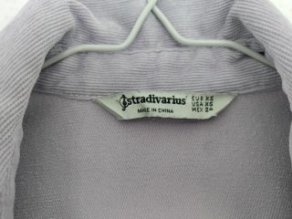 Sobrecamisa de pana lila Stradivarius