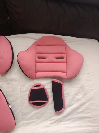 Funda silla coche bebé rosa