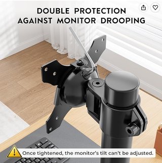 Soporte Doble Monitor Vertical BONTEC Negro