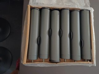 Patas somier/canapé metálicas grises (6 uds)