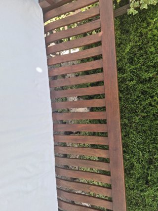 Banco de madera Teka para exterior