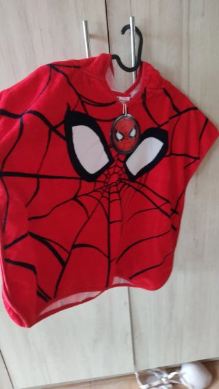 Poncho Toalla Spiderman Niño
