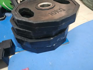 4 Discos Goma 10kg
