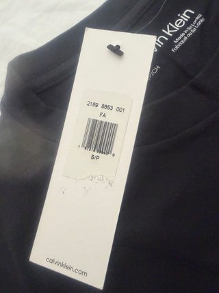 Camiseta AUTENTICA Calvin Klein Negra Talla S