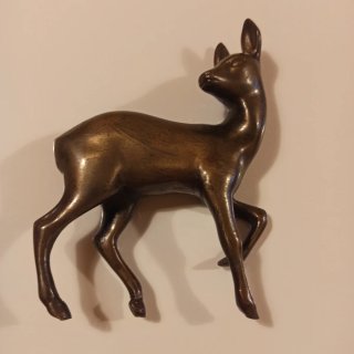 Figura ciervo bronce/latón