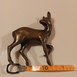 Figura ciervo bronce/latón