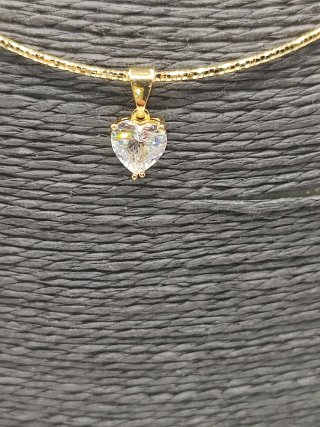 Collar Xuping Corazón Circonita 14k