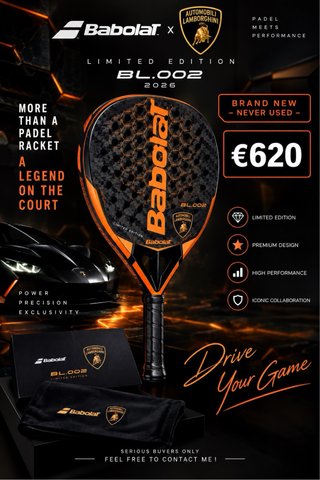 Pala Babolat Lamborghini BL.002 Nueva