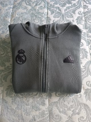 Sudadera Real Madrid Adidas Niño Verde militar