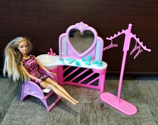 Set Barbie toeletta e accessori anni 90 vintage
