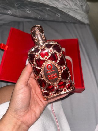 Caja y frasco perfume VACIA Orientica Amber Rouge