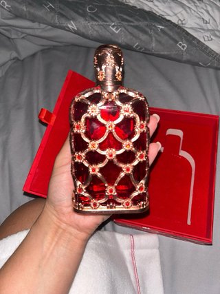 Caja y frasco perfume VACIA Orientica Amber Rouge