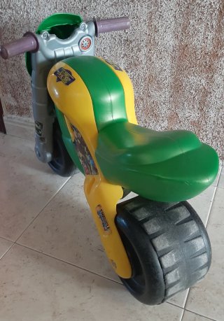 Moto Infantil Verde y Amarilla