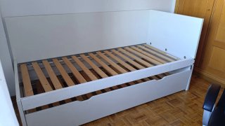 Cama nido blanca con cajón