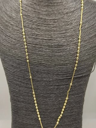 Collar Rosario Xuping Oro Laminado Acero