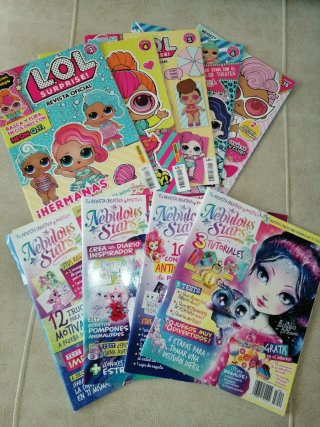 9 revistas nebulous Star y lol surprise