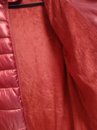 Chaqueta acolchada roja