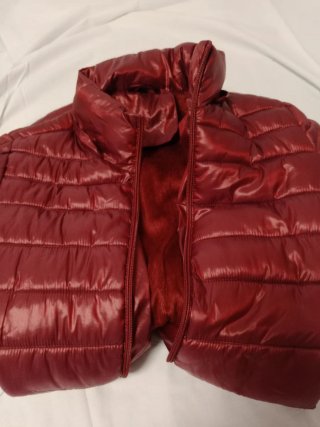 Chaqueta acolchada roja