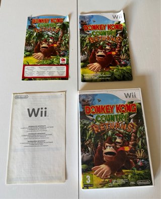 Donkey Kong Country Returns Wii Caja + Manuales