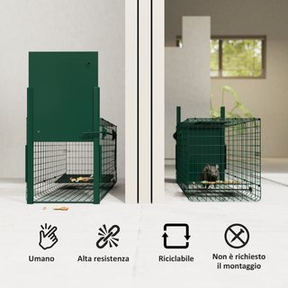 Trampa jaula para animales pequeños con